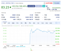 最大涨幅近235%盘中一度熔断!稳定币“第一股”