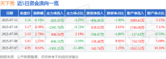 股票行情快报：天下秀（600556）7月11日主力资金